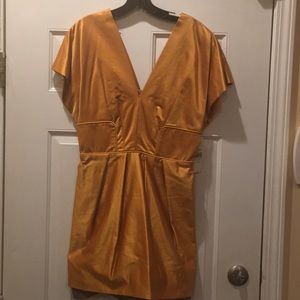 Gold BCBG Maxazria party dress